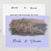 huwelijksuitnodiging kaart (Voorkant / Achterkant)