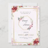 huwelijksuitnodiging kaart (Achterkant)