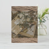 huwelijksuitnodiging kaart (Staand voorkant)