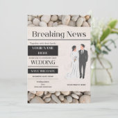 huwelijksuitnodiging kaart (Staand voorkant)