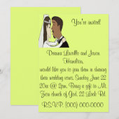 huwelijksuitnodiging kaart (Voorkant / Achterkant)