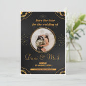 huwelijksuitnodiging kaart (Staand voorkant)