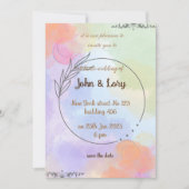 huwelijksuitnodiging kaart (Voorkant)