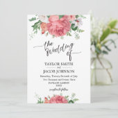 huwelijksuitnodiging kaart (Staand voorkant)