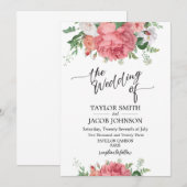 huwelijksuitnodiging kaart (Voorkant / Achterkant)