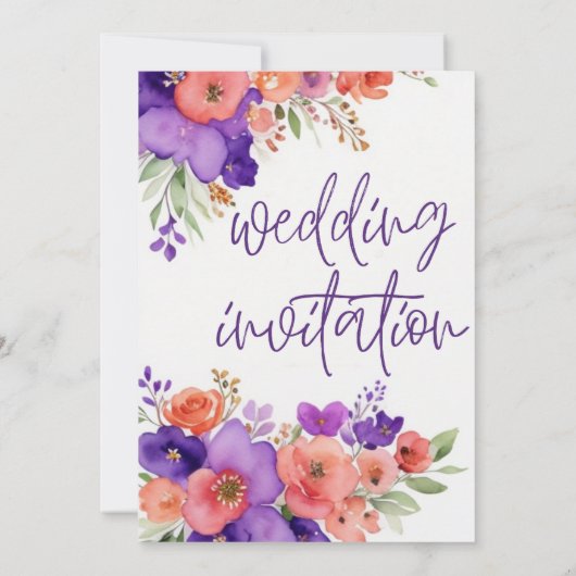 huwelijksuitnodiging kaart (Achterkant)