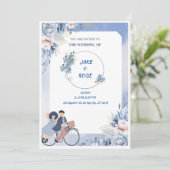 huwelijksuitnodiging kaart (Staand voorkant)