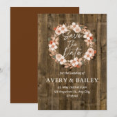 huwelijksuitnodiging kaart (Voorkant / Achterkant)