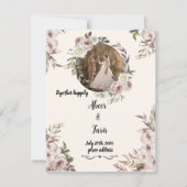 huwelijksuitnodiging kaart (Achterkant)