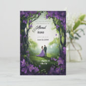 huwelijksuitnodiging kaart (Staand voorkant)