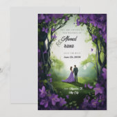 huwelijksuitnodiging kaart (Voorkant / Achterkant)