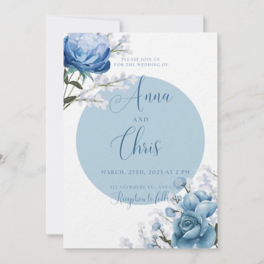 huwelijksuitnodiging kaart (Voorkant)