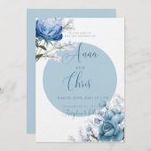 huwelijksuitnodiging kaart (Voorkant / Achterkant)