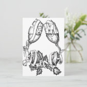 huwelijksuitnodiging kaart (Staand voorkant)