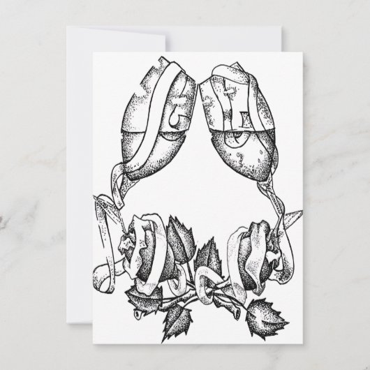 huwelijksuitnodiging kaart (Voorkant)