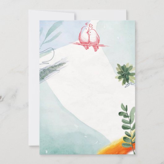 huwelijksuitnodiging kaart (Voorkant)