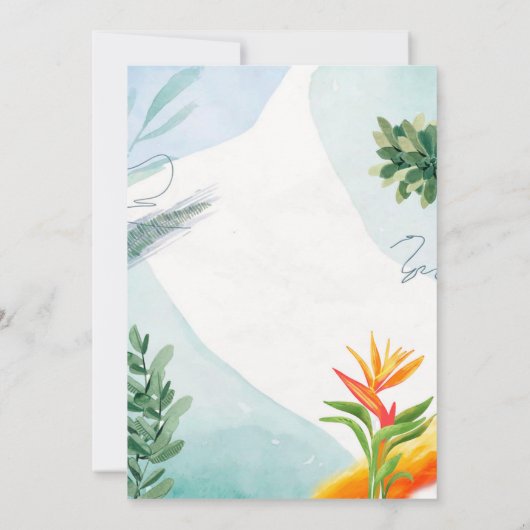 huwelijksuitnodiging kaart (Achterkant)