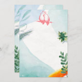 huwelijksuitnodiging kaart (Voorkant / Achterkant)