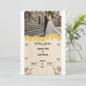 huwelijksuitnodiging kaart (Staand voorkant)