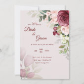 huwelijksuitnodiging kaart (Voorkant)