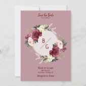 huwelijksuitnodiging kaart (Achterkant)