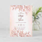 huwelijksuitnodiging kaart (Staand voorkant)