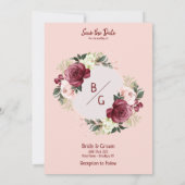 huwelijksuitnodiging kaart (Achterkant)