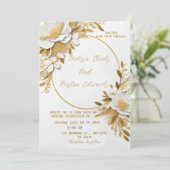 huwelijksuitnodiging kaart (Staand voorkant)