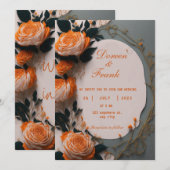 huwelijksuitnodiging kaart (Voorkant / Achterkant)