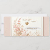 huwelijksuitnodiging kaart (Achterkant)