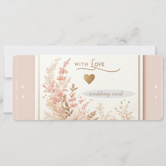 huwelijksuitnodiging kaart (Achterkant)