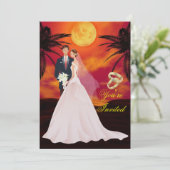 Huwelijksuitnodiging Kaart (Staand voorkant)