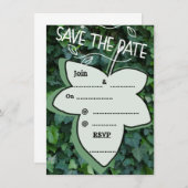 huwelijksuitnodiging kaart (Voorkant / Achterkant)