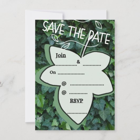 huwelijksuitnodiging kaart (Voorkant)