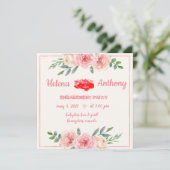 huwelijksuitnodiging kaart (Staand voorkant)