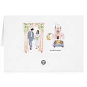 huwelijksuitnodiging Kaart 4 zijdig (Achterkant Horizontaal)