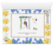 huwelijksuitnodiging Kaart 4 zijdig (Binenzijde Horizontaal (Onderkant))