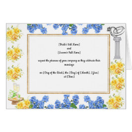  huwelijksuitnodiging Kaart 4 zijdig