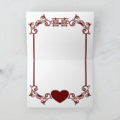 Huwelijksuitnodiging Kaart (Chinees) (Binnen)