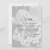 Huwelijksuitnodiging Kaart Fotocollage Uitnodiging (Achterkant)