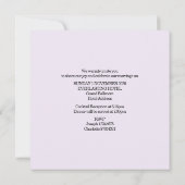 Huwelijksuitnodiging Kaart, Romantisch Bloementhem Aankondiging (Achterkant)