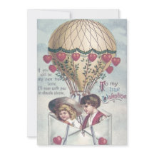 Huwelijksuitnodiging Kinderen Hart Heet Luchtballo