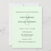 Huwelijksuitnodiging, Klassieke Huwelijksuitnodigi Kaart (Voorkant)