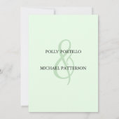 Huwelijksuitnodiging, Klassieke Huwelijksuitnodigi Kaart (Achterkant)