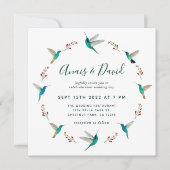 Huwelijksuitnodiging Kolibrie Aankondiging (Voorkant)