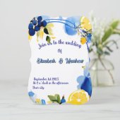 Huwelijksuitnodiging La Dolce Vita Kaart (Staand voorkant)