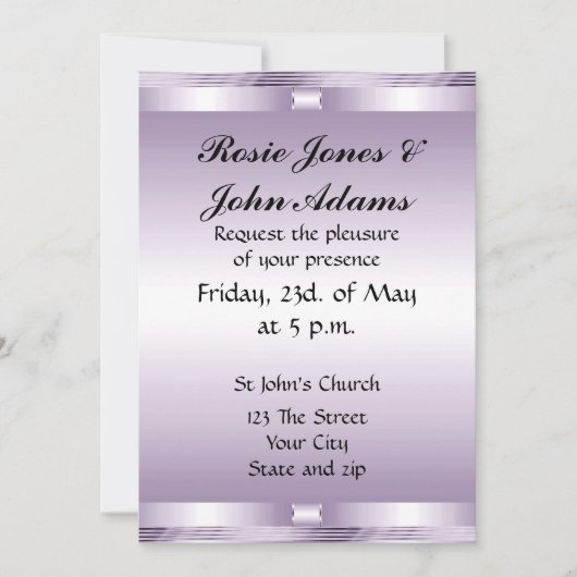 Huwelijksuitnodiging leuk design kaart (Voorkant)