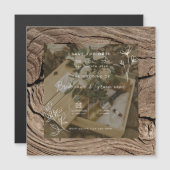 huwelijksuitnodiging magnetische uitnodiging (Voorkant / Achterkant)