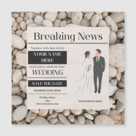 huwelijksuitnodiging magnetische uitnodiging