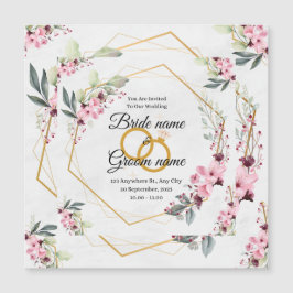 huwelijksuitnodiging magnetische uitnodiging